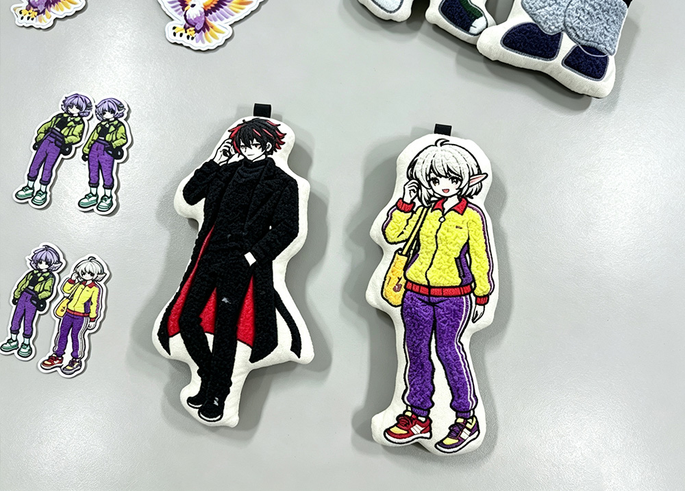 Original IP Towel Embroidery Charms & Patch Samples
